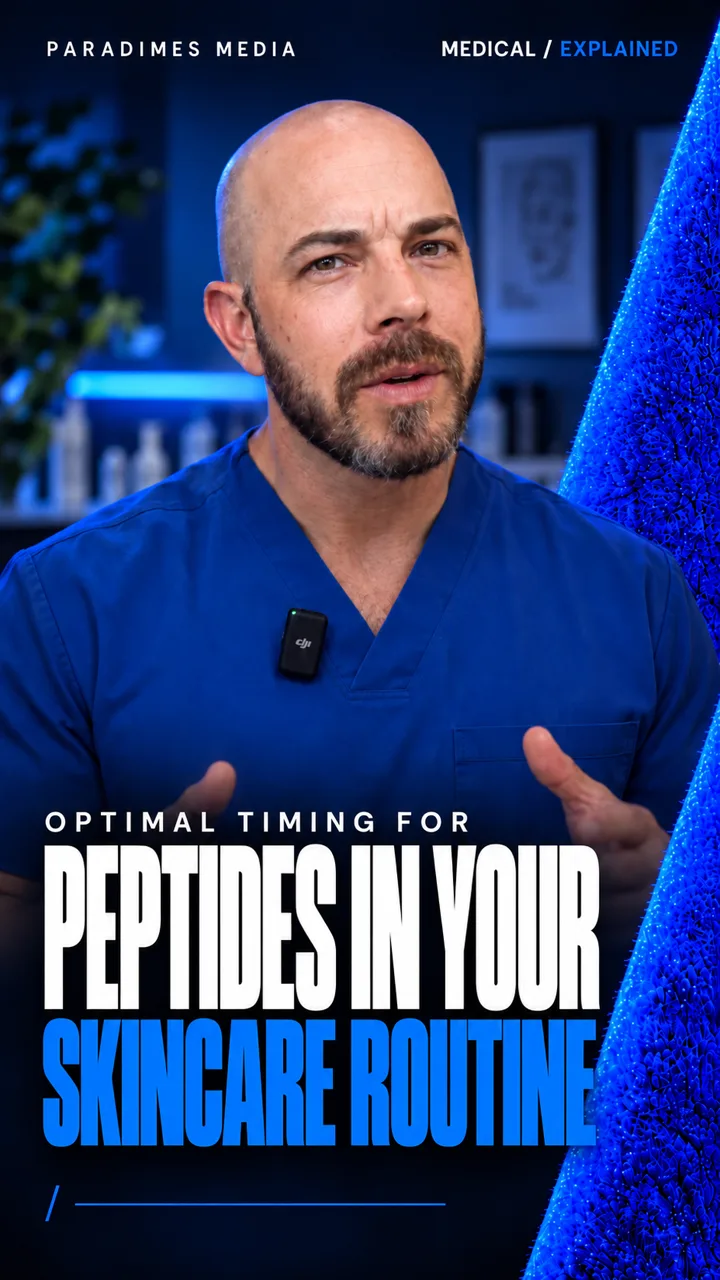 Blue Paradimes cover for peptides in your skincare routine